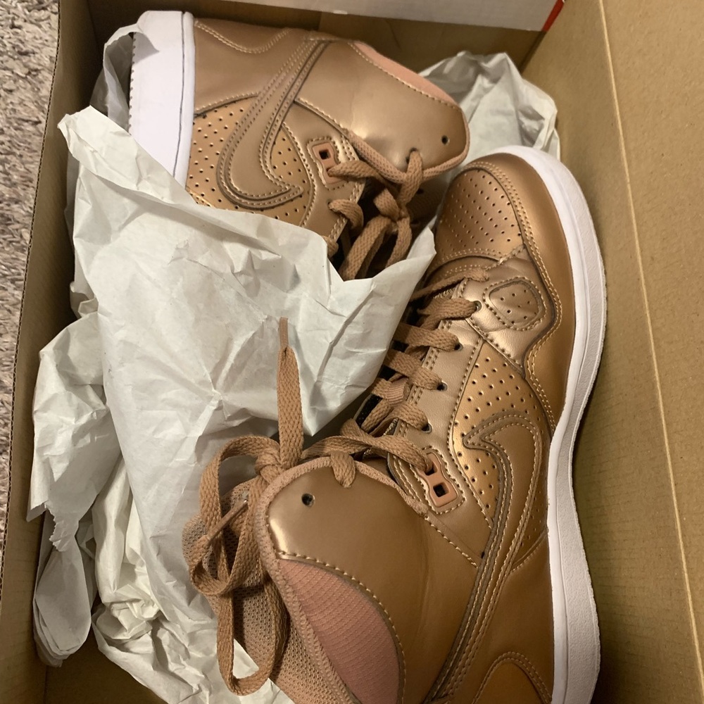 Gold Nike Women’s shoes